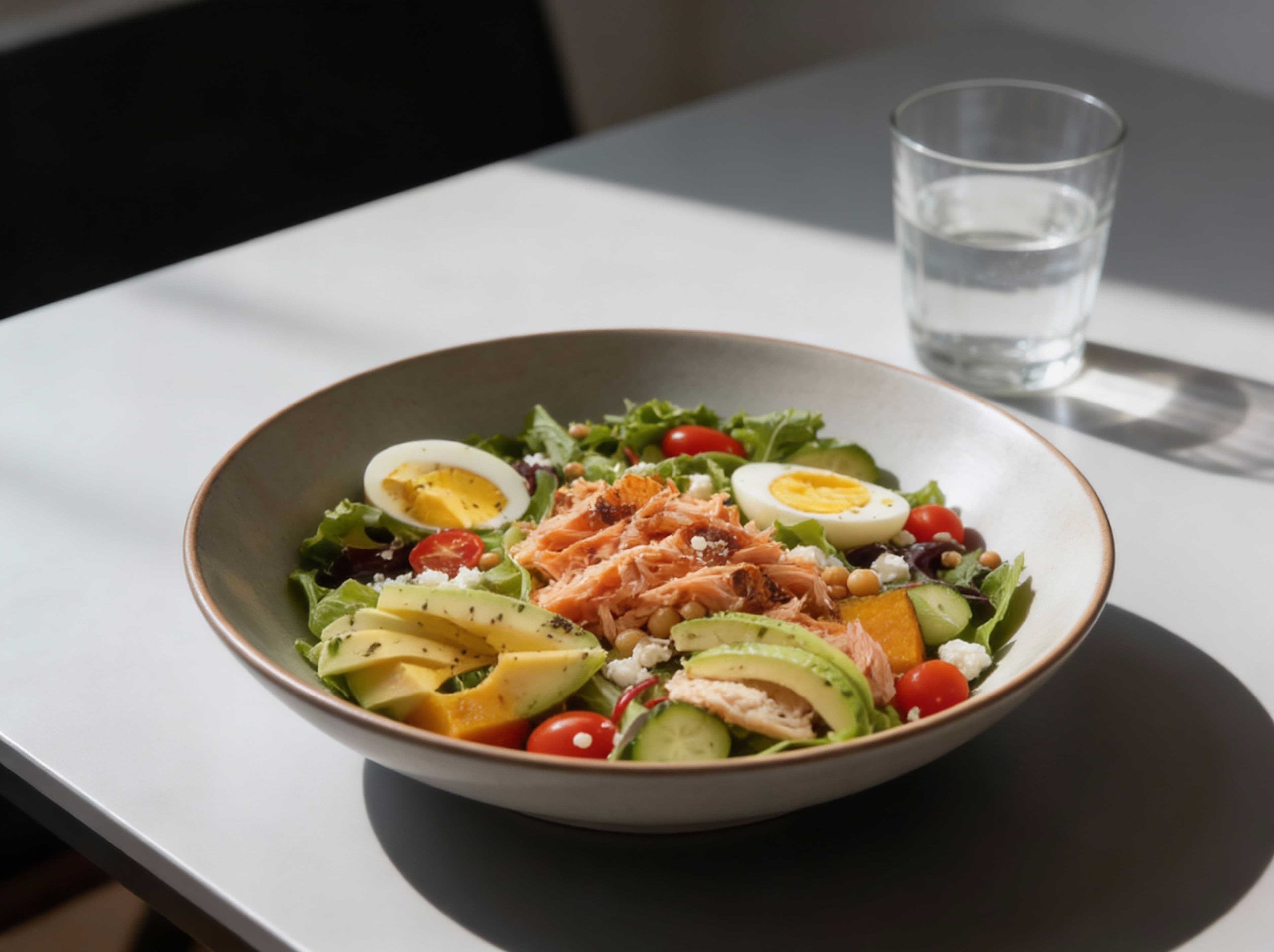 A bowl of healthy food